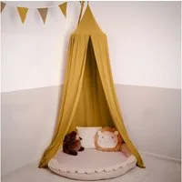 lilimaus Betthimmel Baldachin für Kinderzimmer aus 100% Musselin - handgenäht (1-tlg), Rückzugsort für Bett, Kuschelecke & Leseplatz - weicher Musselin