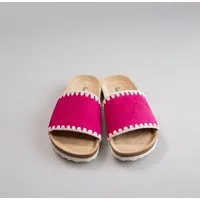 Aniston SHOES Pantolette Sommerschuh, Strandschuh mit Häkelborde
