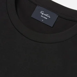 OLYMP Signature - Shortsleeve Crewneck Signature schwarz - Gr. - L