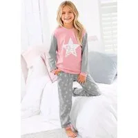 Vivance Pyjama (2 tlg., 1 Stück) Schlafanzug in langer Form mit Sternen Print