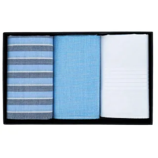 LINDENMANN - Taschentücher LINDENMANN blau-weiss-marine - Gr. - one size
