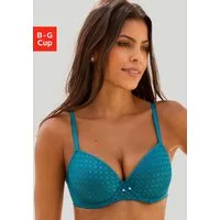 LASCANA Schalen-BH mit Bügel & Spitze über nahtlosen Cups – auch ideal für große Größen