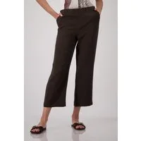 Monari 7/8-Hose Hose Sarah Basic Leinen Regular fit mit elastischem Bund