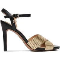 Nine West Nine West Damen Sandals Gold NINE WEST-CEO-CD25-217-1 Schwarz Gold Sandale