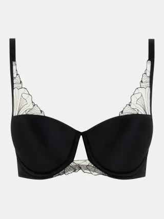 Chantelle Lingerie - Tattoo Love Balconette BH black/golden beige - Gr. - 70 D
