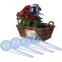 relaxdays Tropfer Bewässerungskugeln 5er Set, blau