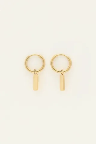My Jewellery - Ohrringe Rechteck gold - Gr. - OS
