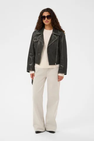 Lederjacke SLPanima Lederjacke Baggy fit