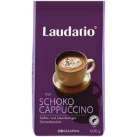 LAUDATIO Kaffee Schoko Cappuccino, 500 g, Getränkepulver zum Aufgießen