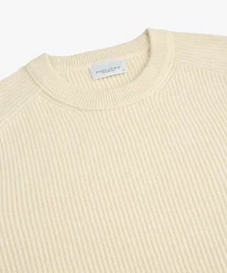 Profuomo - PULLOVER CREW NECK SAND Sand - Gr. - M