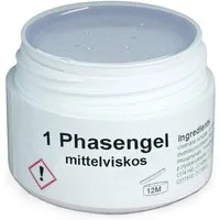 GS-Nails UV-Gel 1-Phasen Gel Mittelviskos 5ml, 3 in 1 Gel für alle Schichten