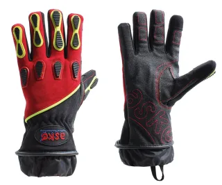 THL-Handschuh Performer askö | EN 388 CAT II | 3D Schnitt | sehr flexibel | Schmutzstoppfunktion | reflektierend | Anziehschlaufen | Touchscreen-fähig 8 schwarz/rot