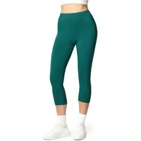Ladeheid Leggings Damen 3/4 Capri Hose aus Baumwolle LA40-132 (1-tlg) elastischer Bund
