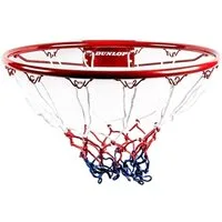 Dunlop Basketballkorb mit Nylonnetz (4 vorgebohrte Löcher für Wandbefestigung), Basketballring, Basketballkorb