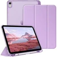 Fintie Tablet-Hülle für iPad 11 Generation 11‘’ 2025 (A16), iPad 10 Generation 10.9'' 2022, ultradünn, mit Stifthalter, transparenter Rückseite, Auto Schlaf/Wach