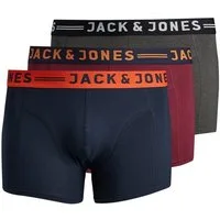 Jack & Jones PlusSize Boxershorts JACLICHFIELD TRUNKS NOOS 3 PACK PLS (Packung, 3-St)