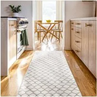 Björn&Schiller Läufer rutschfester Teppich 60x180 cm, 4 mm Dicke, moderner Flurteppich lang, rechteckig, Höhe: 4 mm, für Korridor, Schlafzimmer und Wohnzimmer, Küchenteppich