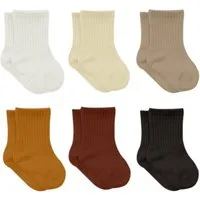 bistyle Socken für Babys Neugeborene Babysocken Jungen Mädchen Kurzsocken (Set, 6-Paar, 6er-Pack) gerippt Bio-Baumwolle GOTS zertifiziert 0-6 Monate bis 2-3 Jahre
