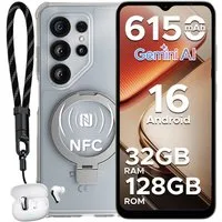 DOOGEE Note 56 X Pro Android 16, inkl. Kopfhörer, 6.56", 6150mAh, 4+128GB Smartphone (6,56 Zoll, 128 GB Speicherplatz, 13 MP Kamera, Gemini AI, 128GB ROM/2TB, NFC, Dual SIM, Face ID, Widevine L1)