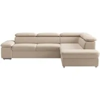 sit&more Ecksofa Valantine L-Form, B: 272 cm, mit Arm- & Kopfteilverstellung, optional mit Bettfunktion