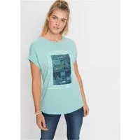 bonprix T-Shirt Regular Fit, Kurzarm-Design, aus Viskose-Mix