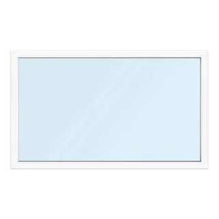 Fenster 200x120 cm, 2 meter breit, Kunststoff Profil aluplast IDEAL® 4000, Weiß, 2000x1200 mm, einteilig festverglast, individuell konfigurieren