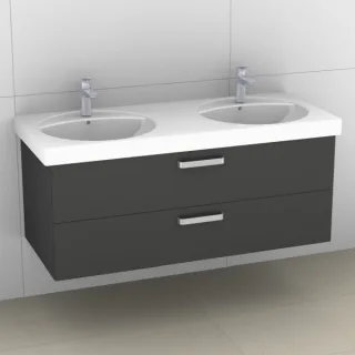 Artiqua 413 Waschtischunterschrank für Preciosa 133200, 133220 Anthrazit Glanz, 413-WU2L-K47-7065-51 413-WU2L-K47-7065-51