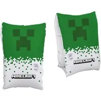 Minecraft Schwimmhilfe - Armschwimmhilfen 23 × 15 cm für Kinder aufblasbare Schwimmflügel (2-tlg)