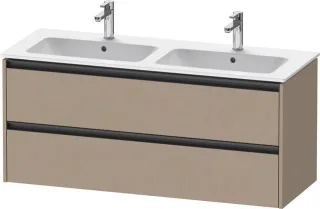 Duravit Ketho.2 Waschtischunterbau wandhängend Leinen Matt 1280x480x550 mm - K25266075750000 K25266075750000