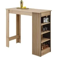 Stolkom Sp.z.o.o. Bartisch Mojito B/H/T 115x103x50 cm (1-St), Beidseitig montierbar, 4 offene Fächer