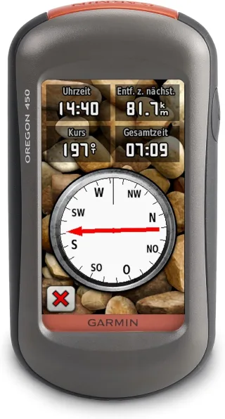 Garmin Oregon 450 [3" Basiskarte] silber/orange