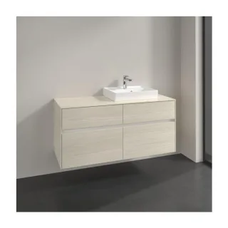 Villeroy und Boch Collaro Waschtischunterschrank C07200AA 120x54,8x50cm, Waschtisch rechts, white oak