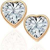 LOVENEST Ohrstecker-Set Herz Ohrringe Silber 925 Damen Ohrstecker kleine Herzohrringe