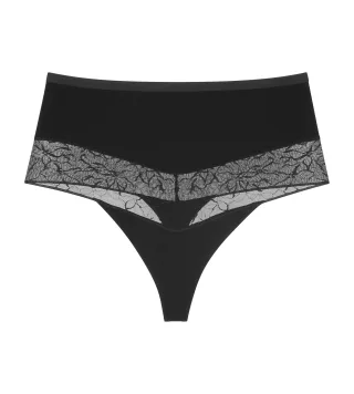 Triumph - Comfort Contour Highwaist String schwarz - Gr. - S
