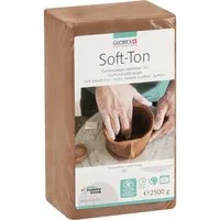 Glorex Bastelnaturmaterial Glorex Soft-Ton terracotta, 2500 g