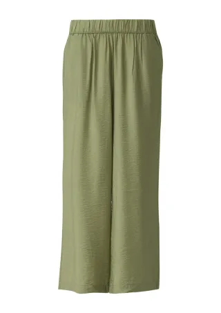 s.Oliver Red Label - Culotte in Loose Fit mit elastischem Bund grün - Gr. - 46