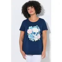 Angel of Style T-Shirt T-Shirt bequeme Passform floraler Totenkopf