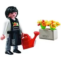 Lechuza® Gartenfigur Lechuza Dekofigur Playmobil® Gärtner Mini