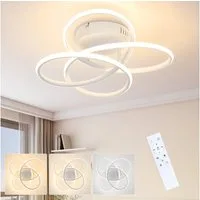 ZMH LED Deckenleuchte Butterfly 41cm Deckenlampe – dimmbar, Fernbedienung, 44W für Flur, LED fest integriert, Warmweiß-Neutralweiß-Kaltweiß, Augen schützend, flackerfreies Design, Dual-Control