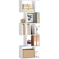VASAGLE Bücherregal, 5 stöckiges Bücherregal, 24 x 40 x 159 cm, Standregal, Büroregal