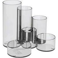 MAUL Tischaufsatz Stifteköcher Maultubo 6 Fächer Polystyrol 150x125mm glasklar