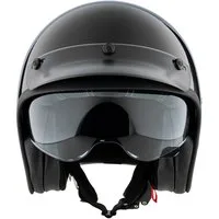 PEROZ Motorradhelm Filus Jethelm, herausnehmbares Innenfutter,integriertes Sonnenvisier