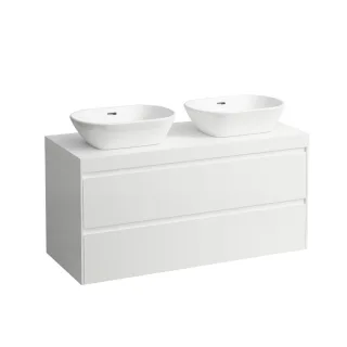LAUFEN WTU+WT-Platte LANI 495x1185x580 m.Aus re+liPL.65mm(weiß matt)2Schubl speccolor, H404574112990 H4045741129901