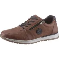 Rieker Schnürschuh mit seitlichem Reißverschluß, Freizeitschuh, Halbschuh, Schnürschuh