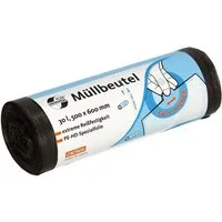 Deiss Müllbeutel UNIVERSAL PLUS®, extrem reißfest, 30 Liter, 50 Stück/Rolle, grau