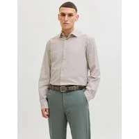 Jack & Jones Langarmhemd JJEBREEZE LINEN BLEND SHIRT L/S SN mit Knopfleiste
