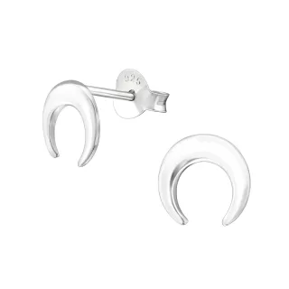Halbmond Ohrringe aus 925 Silber