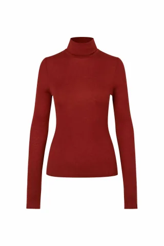 samsøe & samsøe - Rollkragenpullover - SASONNET rot - Gr. - XS