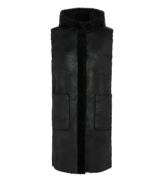 Fuchs Schmitt - Webpelzweste black - Gr. - 46