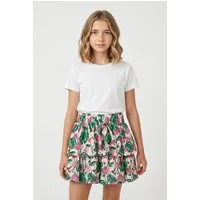 Name It Volantrock NKFVINAYA SKIRT FFF NOOS Kunstfaser, Stretch, Allover Druck
